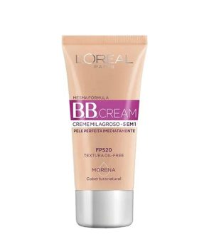 Base BB Cream L’Oréal Paris 5 em 1 Cor Morena FPS 20, 30ml