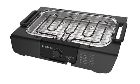 Churrasqueira Elétrica Grill Menu, Cadence, Preto, 220V