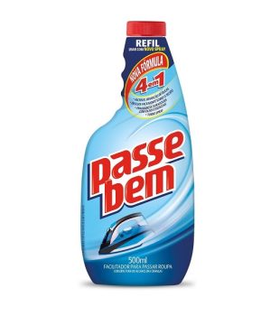 Facilitador de Passar Roupas Passe Bem 3 em 1 Refil 500ml