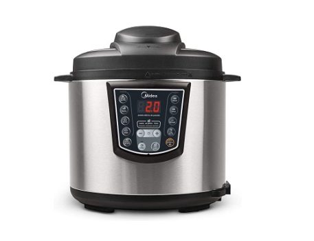 Panela de Pressão Elétrica 6L Digital, Inox/Preto, 110v, Midea