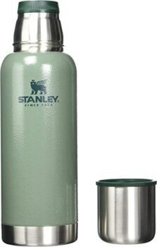 Stanley Garrafa térmica de boca larga isolada a vácuo Heritage – sem BPA de aço inoxidável 18/8 para bebidas frias e quentes, 10-01562-069