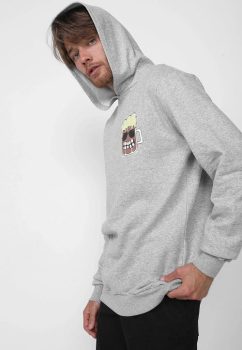 Blusa de Moletom Flanelada Fechada Forever 21 Mug Cinza