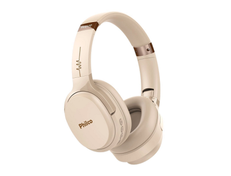 Fone de Ouvido Philco PFO01BTG Bluetooth com até 10 horas de bateria – Bege