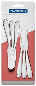 Conjunto De Espátula Para Manteiga 6 Pç Tramontina Inox
