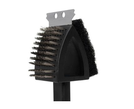 Mimo Style Escova Para Limpar Grelha e Churrasqueira Com Cabo. Feita Em Plástico e Suas Cerdas de Aço Inoxidável, Eficaz Na Remoção de Gordura e Sujeiras de Sua Churrasqueira