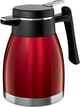 Bule Térmico Quebec 1,2 Litro, Vermelho, BT5508-VM, Euro Home