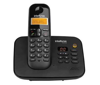 Telefone Sem Fio Digital Com Secretária Eletrônica TS 3130 Preto Intelbras Visite a loja intelbras