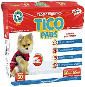 Tapete Higiênico Tico Pads, 50 Unidades