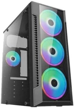 Gabinete Gamer BPC-C3147 Black c/lateral de vidro