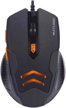 Kit Mouse e Mousepad Gamer 3200DPI com Botões Laterais Multilaser