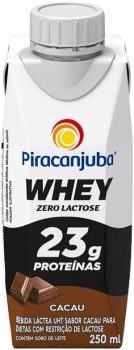 Whey Zero Lactose Sabor Cacau Piracanjuba 250ml