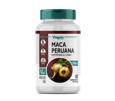 Maca Peruana Pura Original 500mg 120 Comprimidos Vegano Nutralin