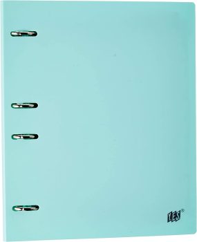 Fichário Argolado Colegial B5, YES, RC4EBCAZ, Tons Pastel, Azul