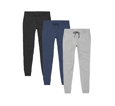 Kit 3 Calças Moletom Masculina Jogger Slim Básica Novastreet
