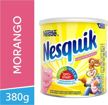 Achocolatado em Pó, Morango, Nesquik, 380g