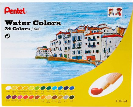 Pentel HTP-24B Aquarela HTP a Base de água, 24 Cores