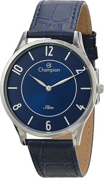 Relógio Analógico, Champion, Slim, Masculino, Ca21759a, Azul