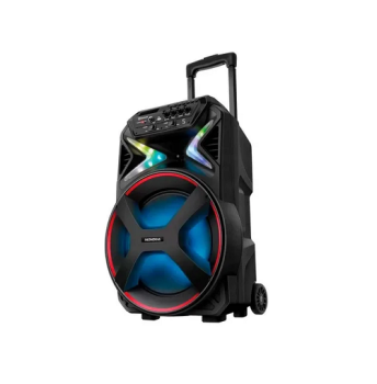 Alto-falante Mondial CM-400 portátil com bluetooth preto e vermelho 110V/220V