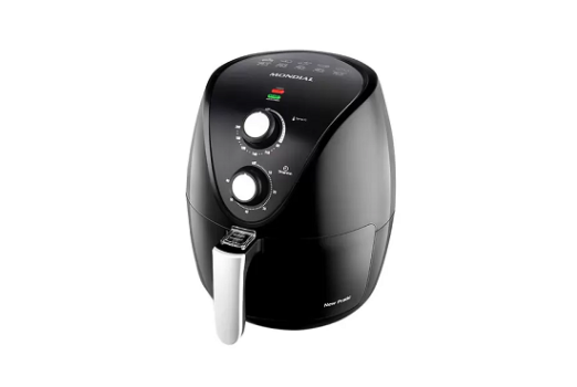 Fritadeira Elétrica sem Óleo/Air Fryer Mondial – New Pratic AF-31 Preta 3,5L com Timer
