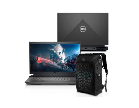 Kit Notebook Gamer Dell G15-a0506-M10BP 15.6″ FHD AMD Ryzen 5 6600H 8GB 256GB SSD NVIDIA RTX 3050 Windows 11 + Mochila