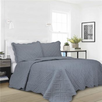 Colcha Casal Camesa Ilusion Geo em Poliéster 150 Fios 3 Peças