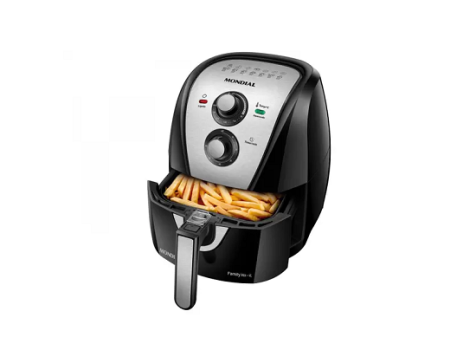 Fritadeira Elétrica sem Óleo/Air Fryer Mondial – Family AFN-40-BI Preto 4L com Timer