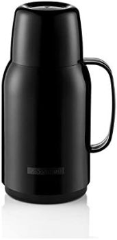 Garrafa Térmica Plástico Gostar 750 ml, Sanremo, Polipropileno, Elastômero TPE e Vidro, Preto