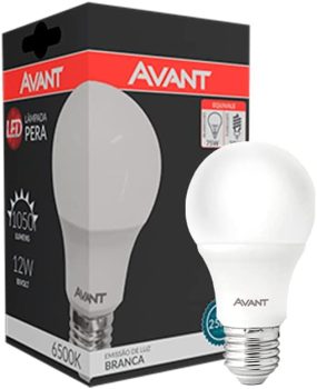 Lâmpada Pera LED, 12W, Luz branca 6500K, Soquete E27, Bivolt, Avant