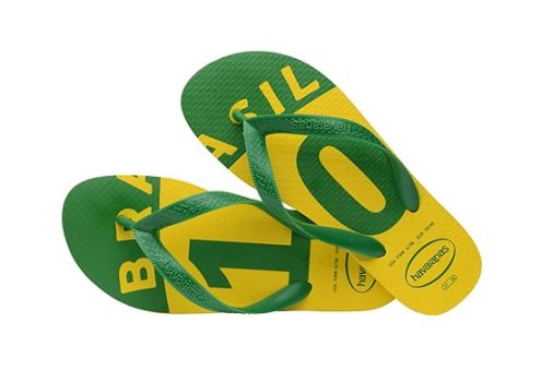 Chinelo Havaianas Brasil 10 Copa do Mundo Unissex