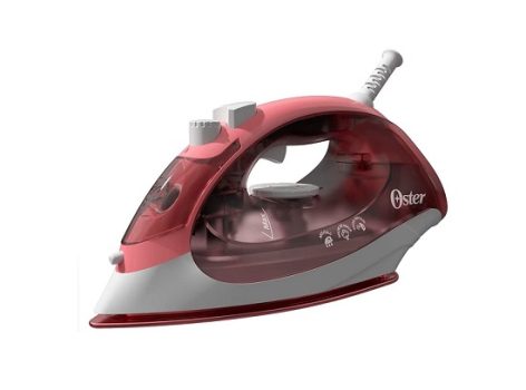 Ferro de Passar a Vapor Oster, Aeroceramic, Base Cerâmica, 220V, Vermelho, 1400W, GCSTBS5053
