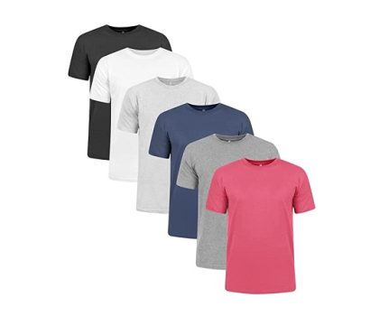 Kit 6 Camisetas Slim Fit Masculinas