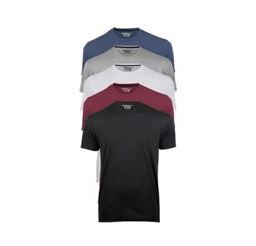 Kit 5 Camisetas Básicas Masculinas Slim Novastreet