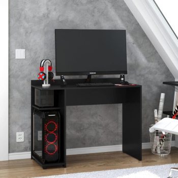 Escrivaninha Mesa Gamer Dynamite – Preto – Mania de Móveis