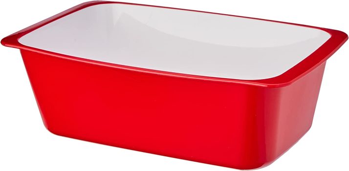 Travessa Retangular Duo Chef, Plasútil, Vermelho, 2 L
