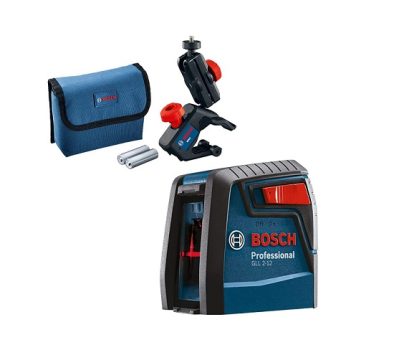 Bosch Nível Laser Gll 2-12 Alcance 12M Com Suporte E Bolsa De Proteção