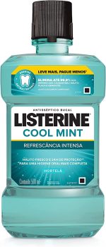 Enxaguatório Bucal Cool Mint, Listerine, L 500Ml P 350Ml