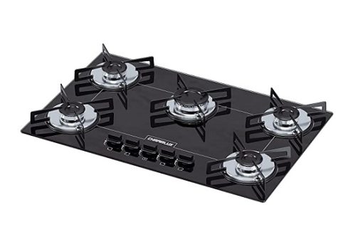 Cooktop 5 bocas Chamalux ultra chama preto T.C BIVOLT