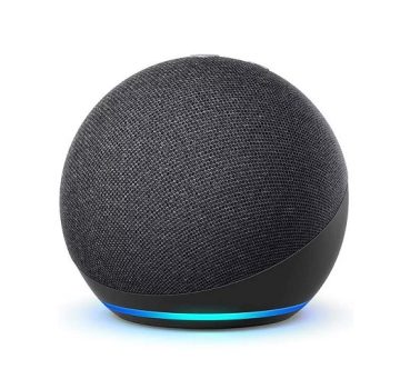 Amazon Echo Dot 4th Gen com assistente virtual Alexa charcoal 110V/240V
