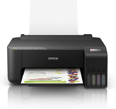 EPSON Impressora EcoTank L1250 – Tanque de Tinta Colorida, Wi-Fi Direct, Comando de voz, Bivolt, Cor: Preto