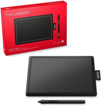 Wacom One CTL472 – Mesa Digitalizadora, Preto / Vermelho