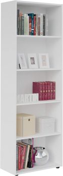 Estante Livreiro com 5 nichos MULTY cor Branco – Artely