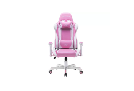 Cadeira Gamer XT Racer Reclinável Giratória – Rosa e Branco Wind Series