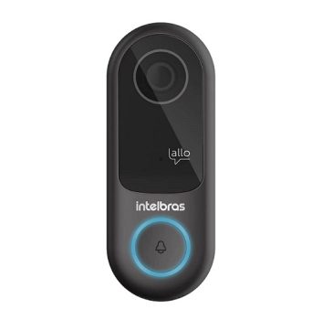 Vídeo Porteiro Inteligente Wi-Fi Allo w3 Preto Intelbras
