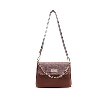 Bolsa Feminina Pequena Com Alça de Mão em Corrente e Transversal Ajustável