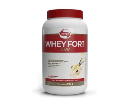 Whey Fort 3W – 900g – Baunilha, Vitafor