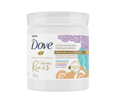 Mascara de Tratamento Dove Texturas Reais Ondulados, Cacheados e Crespos 500gr