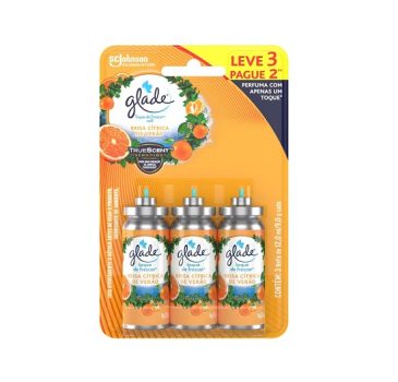 Desodorizador Glade Toque de Frescor Refil Citrus Leve 3 Pague 2 12ml, Glade