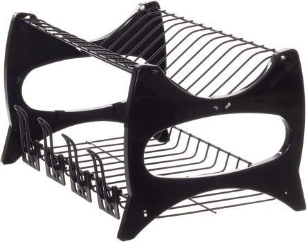 Escorredor de Louça Veneza, Cor Preto, Linha Black, Metaltru