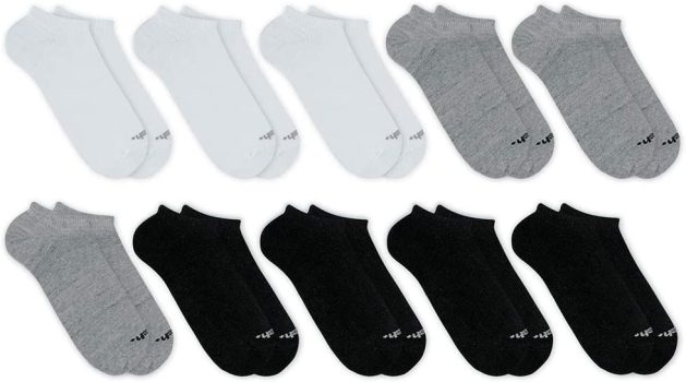 Kit 10 Meias Invisível Algodão, Mash, Masculino