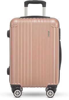 Mala de Bordo PP, ABS, Rosê